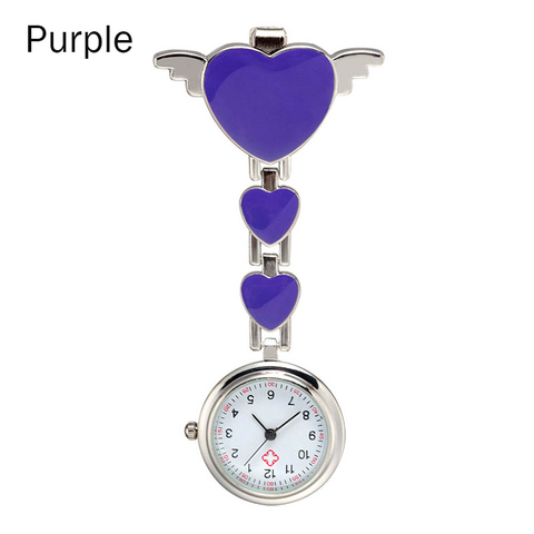 Infirmière montres de poche cadran rond Quartz ange bande broche docteur suspendus montres sous vente ► Photo 1/6