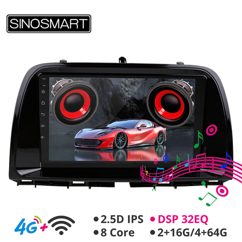 Sinosmart – autoradio Android CX-5, Navigation GPS, 2,5d, écran IPS/QLE, Support BOSE Soundsport gratuit, pour Mazda 5 (2013 – 2016) ► Photo 1/3