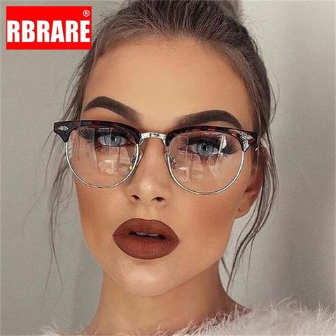 RBRARE-lunettes pour hommes et femmes, monture métallique classique, monture rétro Anti lumière bleue, monture ronde ► Photo 1/6