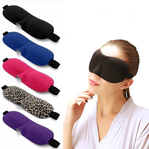 3D masque pour les yeux masque de sommeil sommeil naturel couverture ombre oeil Patch doux Portable bandeau voyage sommeil Relax Eye Patch ► Photo 1/6