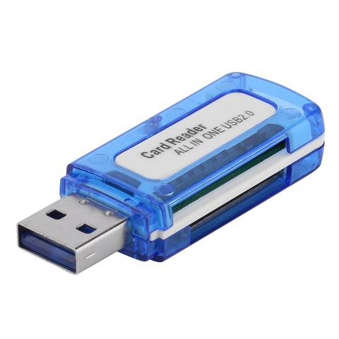 Lecteur de carte mémoire USB 2.0 lecteur de carte d'ordinateur portable multifonction haute vitesse pour MicroSD SD TF MS micro M2 ► Photo 1/6