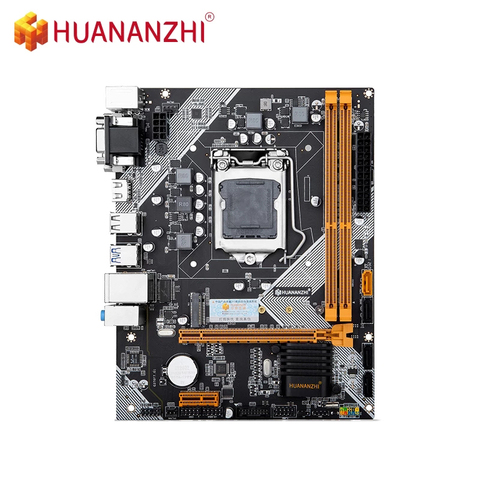 HUANANZHI – carte mère B75, composant pc, Compatible avec processeurs Intel LGA i3, i5, i7, E3 1155, DDR3, fréquence d'horloge 1333/1600MHz, 16 go, SATA3.0, usb 3.0, M.2, VGA, HDMI ► Photo 1/6