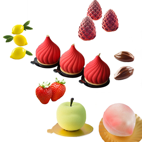 Meibum 28 Types Mousse de fruits moule de cuisson antiadhésif Silicone gâteau moule fête pâtisserie Pan cuisine ustensiles de cuisson Dessert décoration outil ► Photo 1/6