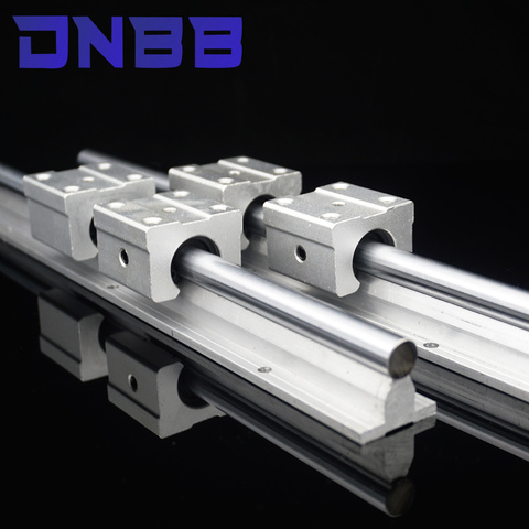 SBR12 guide linéaire 12mm longueur 300mm 400mm 500mm 600mm 700mm 800mm 1000mm mm rail linéaire avec bloc linéaire SBR12UU pour pièce de cnc ► Photo 1/6