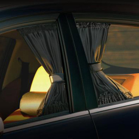 2 pièces pare-soleil universel voiture rideau fenêtre latérale de voiture pare-soleil rideaux Auto fenêtres rideau pare-soleil stores couverture voiture-style ► Photo 1/6