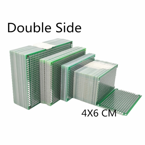 5pcs 4x6cm Double Side Copper Prototype PCB 40*60mm Universal Printed Circuit Board Fiberglass Plate For Arduino Soldering Board ► Photo 1/3