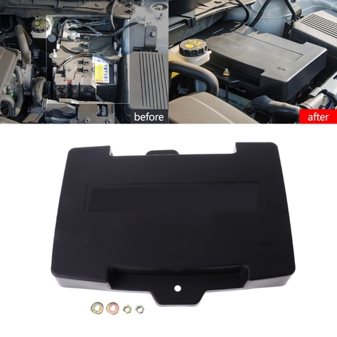 1 pièce pour Mazda CX-5 KF 2017 2022 batterie Positive/négative étanche à la poussière couvercle de protection en plastique batterie de protection ► Photo 1/6