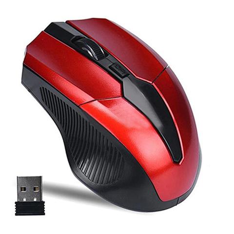 Souris optique sans fil 2.4GHz, 4 touches, récepteur USB, pour ordinateur portable, tablette ► Photo 1/6