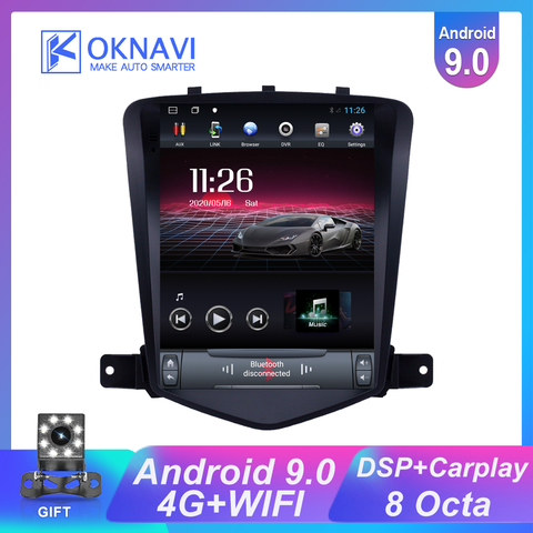 Pour Chevrolet Cruze Lacetti classique Lacett Tesla Style autoradio 9.7 pouces 2009-2015 lecteur multimédia GPS Navigation Android 9.0 ► Photo 1/6