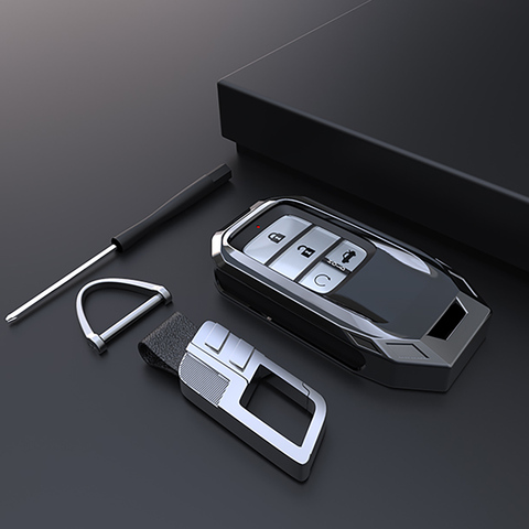 Porte-clés de voiture en alliage de zinc, haut de gamme, pour Honda Hrv Civic Accord CR-V Fit ODYSSEY CITY JZZE ► Photo 1/6