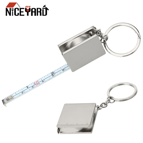 NICEYARD règle de mesure à bande, outils de mesure pour porte-clés, outils de mesure rétractable, porte-clés Portable ► Photo 1/6