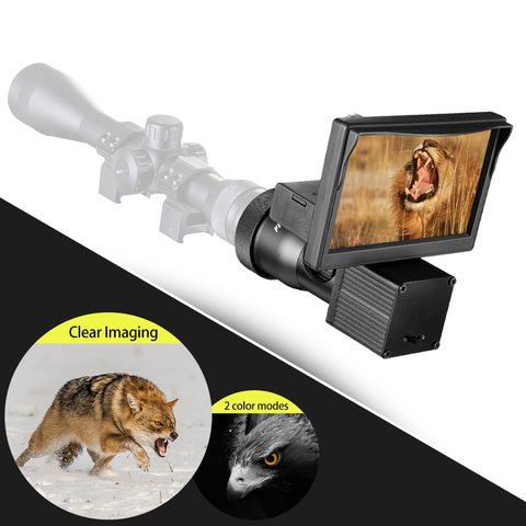 Siamese Wolf-Fire-Vision nocturne, écran 5.0 pouces, HD 1080P, caméras vidéo, illuminateur à infrarouge, lunette optique pour la chasse ► Photo 1/6
