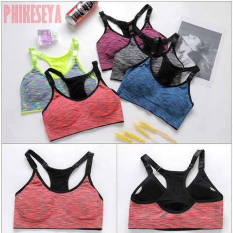 Phikeseya-soutien-gorge de Sport rembourré pour Fitness, Yoga, gilet athlétique, pour course à pied, 5 couleurs, à séchage rapide, pour Fitness, Yoga ► Photo 1/6