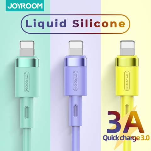 Câbles de charge Liquid Silicone pour iPhone et iPad, chargeurs compatibles avec modèles: 12 Pro, Max, 11, X, XR, XS, 8, 7, 6, 6s, 5 ► Photo 1/6