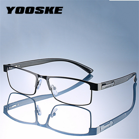 YOOSKE – lunettes de lecture tendance en métal pour hommes et femmes, monture dioptrique de haute qualité, pour le bureau, 1.0 1.5 2.0 2.5 3.0 ► Photo 1/6