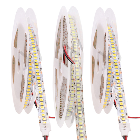 Bandes diodes flexibles, 12V LED, SMD2835, 5054 LED étanche LED, 5M 600LED s, lumière Led bandes lampe LED très brillante LED, blanc/blanc chaud ► Photo 1/6