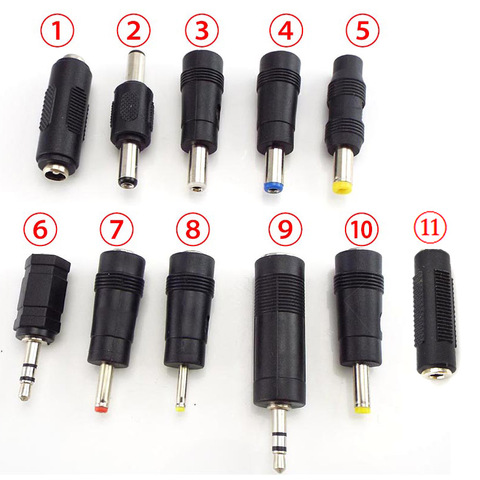 Adaptateur jack femelle vers mâle, 2.1mm, 2.5mm, 3.5mm, 2.5mm, 2.1mm, 1.35mm, connecteur d'alimentation mâle, PC et tablette, cc 6.5 x mm ► Photo 1/6