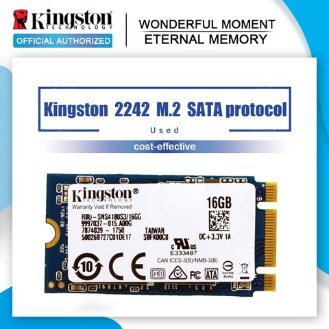 Kingston-disque dur interne SSD, SATA, 2242 M, avec capacité de 16 go, 32 go, ordinateur portable ► Photo 1/5