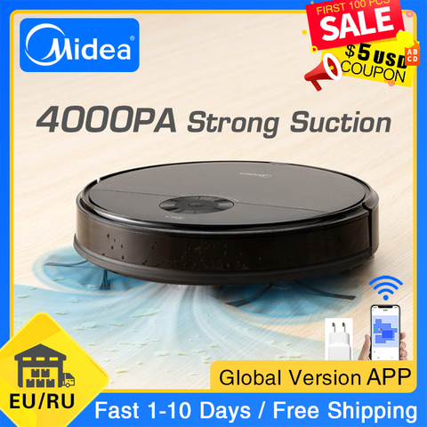 Midea – aspirateur Robot I5C pour la maison, nettoyage par aspiration de 4000Pa, Charge automatique, collecteur de poussière, planification intelligente ► Photo 1/6