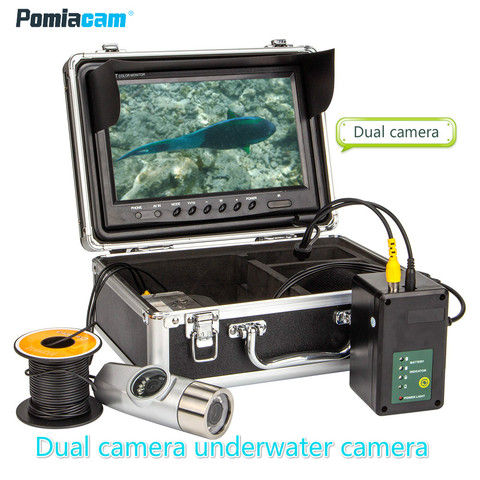 WF21 Double caméra caméra de pêche sous-marine Double lampe 8LED 9 