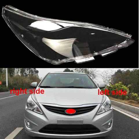 Couvercle de phare pour Hyundai Verna Solaris | 2010 2011 2012, couvercle de phare, abat-jour Transparent, coque de phare, lentille de verre ► Photo 1/2