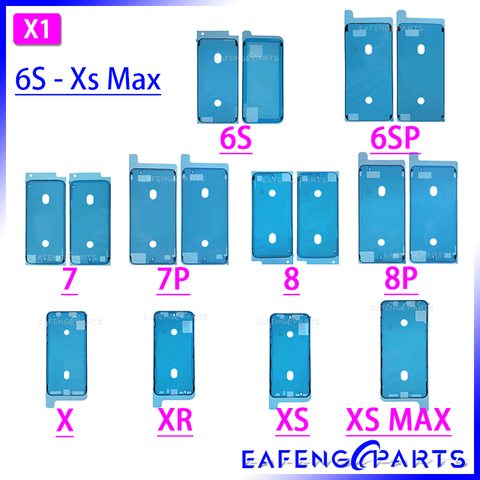 Pièces de réparation pour IPhone X XS MAX XR 6 6s 7 8 plus autocollant adhésif étanche LCD cadre d'affichage lunette joint bande colle adhésif ► Photo 1/6