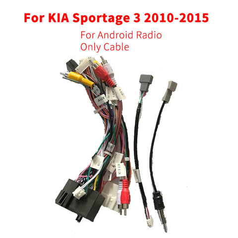 Adaptateur de faisceau de câbles pour KIA Sportage 3 2010 – 2015, accessoires de Radio Android, connecteur 16 broches ► Photo 1/5