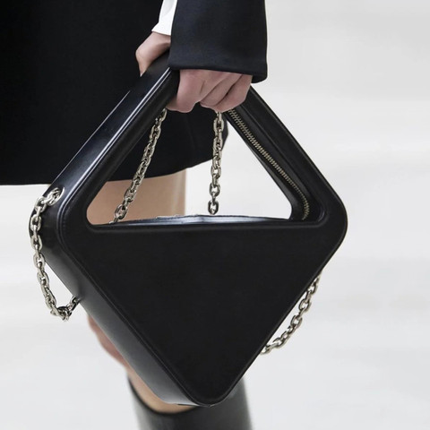 Sac à main en losange de personalité, fourre-tout Fashion marque de luxe, sacoche à bandoulière de styliste avec chaîne, nouvelle collection 2022 ► Photo 1/6