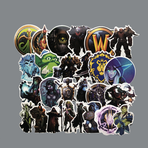 Autocollant Tribal Aliauto World of Warcraft, 50 pièces, en PVC, pour sac à dos, chariot, Skateboard, moto, casque, accessoires de voiture ► Photo 1/5