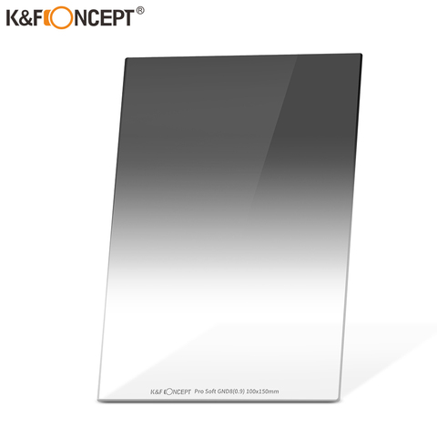 K & F Concept ND8(0.9) filtre à densité neutre carré 3 arrêts multi-enduit 100X150mm Soft Grad Compatible avec le support Cokin Z ► Photo 1/6