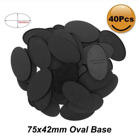 Bases ovales 75x42mm en plastique pour jeux de guerre miniatures, jeux de Table, MB875, 20 pièces/40 pièces/80 pièces ► Photo 1/5