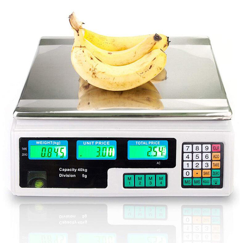 2g-40kg / 5g Portable balance électronique poste alimentaire pesage balance de cuisine LED balance électronique outil de mesure de précision ► Photo 1/6