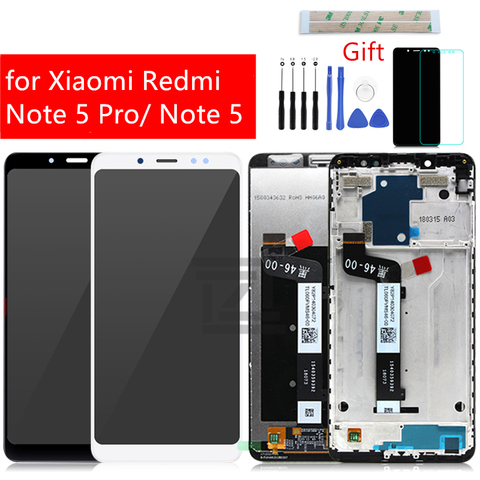 Pour Xiaomi Redmi Note 5 Pro LCD Affichage à L'écran Tactile En Verre Panneau Cadre Digitizer Assemblée Réparation De Pièces De Rechange + Outils ► Photo 1/6