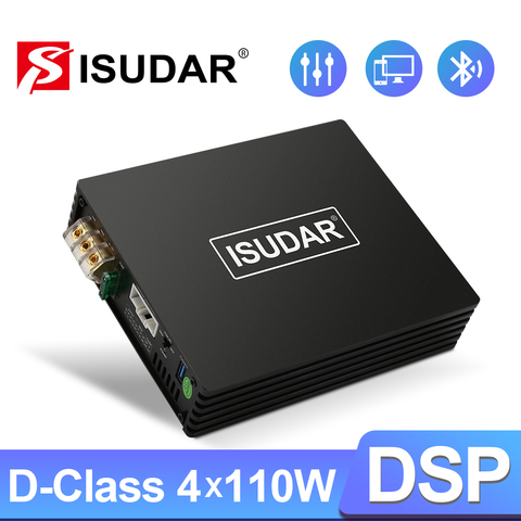 Amplificateur DSP de voiture ISUDAR D4 pour VW/Ford/Audi/BMW/Opel/Hyundai/Kia/Toyoto processeur de son numérique automatique Hifi Audio puissance maximale 1000W ► Photo 1/6