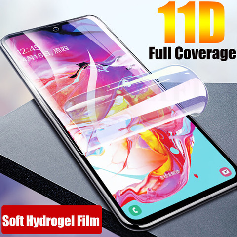 11D Doux Silicone Hydrogel Film Pour Samsung Galaxy Note 20 Ultra A50 A51 A71 S20 Note 20 S20 10 Plus M30s TPU Protecteur D'écran ► Photo 1/6