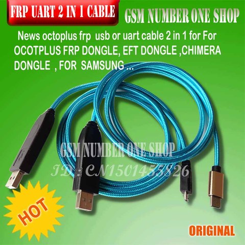 Octoplus frp usb ou UART CABLE 2 en 1 Uart Cable pour OCOTPLUS FRP DONGLE, EFT DONGLE ,CHIMERA DONGLE pour samsung ..... + livraison gratuite ► Photo 1/5