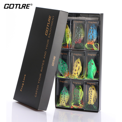 Goture Doux Grenouille Leurre Silicone Appât 5.5 cm 12.5g Crankbaits De Pêche Leurres Wobblers Appâts Artificiels avec une Belle Boîte à Être Cadeau ► Photo 1/6