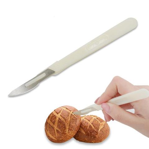 Outils de coupe de pain grattoir de boulangerie couteau à pain/trancheuse/coupe pain de pâte marquant la Lame avec des lames et des outils de pâtisserie de cuisson de couverture ► Photo 1/6