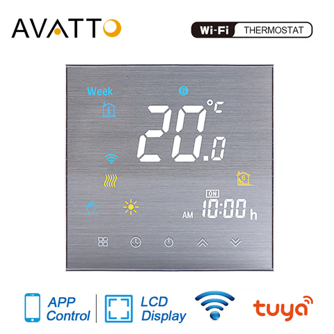 AVATTO-Thermostat intelligent WiFi Tuya | Contrôleur de température d'eau, électrique, chauffage au sol, chaudière à gaz, fonctionne avec Alexa Google Home ► Photo 1/6