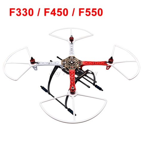 Kit de support pour Drone, F330 F450 F550 450mm 550mm, avec engrenage d'atterrissage et protection pour hélice pour Multicopter RC MWC quadrirotor ► Photo 1/6