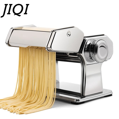 JIQI main manivelle fabricant de pâtes en acier inoxydable manuel légumes nouilles faisant la Machine à nouilles en appuyant sur Spaghetti Cutter pâte cintre ► Photo 1/6
