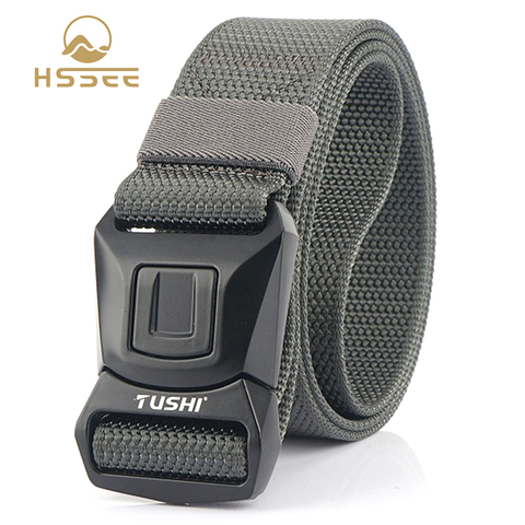 HSSEE – ceinture tactique officielle authentique pour hommes, résistante à la rouille, boucle en métal dur, militaire, pantalons tactiques, nylon 1200D ► Photo 1/6