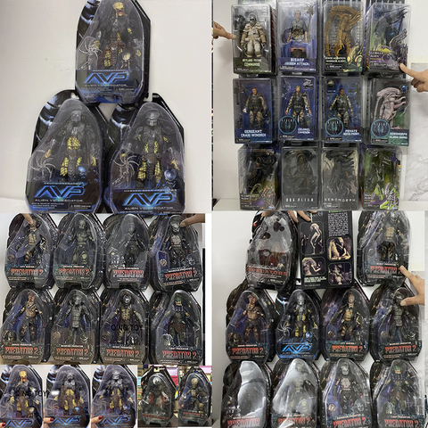 Figurines de prédateurs celtiques, personnages de prédateurs, cicatrice masquée, Shaman, serpent gardien de la ville, chasseur de serpent, Mantis, Xenomorph, Neca Alien ► Photo 1/6