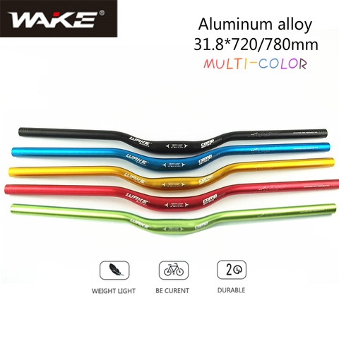 Guidon de vélo de route multicolore en alliage d'aluminium pour vtt, guidon VTT, barre élévatrice 720/780x31.8mm, pièces de bicyclette ► Photo 1/6