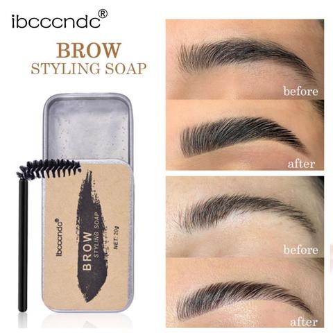 Savon coiffant pour sourcils, effet 3D, duveteux, imperméable, longue tenue, Gel, pommade, stratification, maquillage, cosmétique ► Photo 1/6