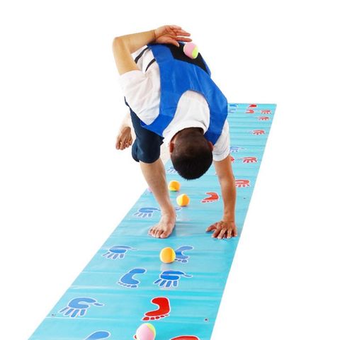 Tapis de jeu pour mains et pieds, accessoires pour l'expansion de l'équipe et formation en plein air, construction, tapis de jeu amusant, tapis de jeux pour enfants Q6PD ► Photo 1/5