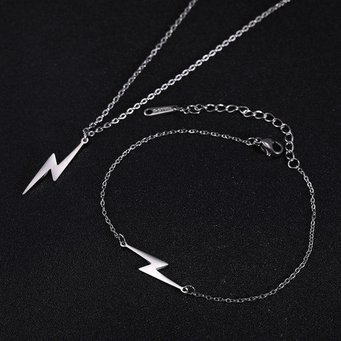Skyrim – ensemble de bijoux en acier inoxydable, pendentif Simple à la mode, chaîne ras du cou, Bracelet Pulsera, cadeau pour femmes, breloque collier ► Photo 1/6