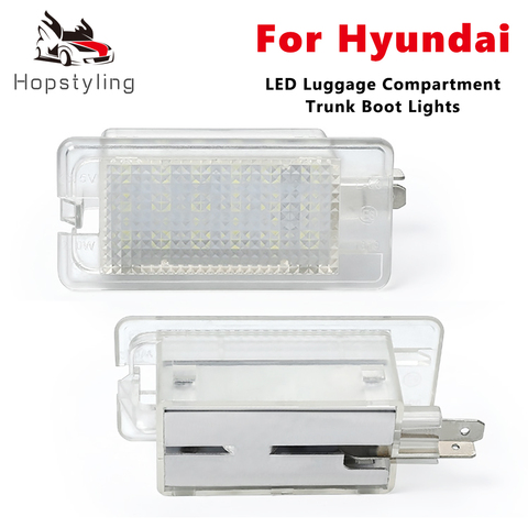 Éclairage de coffre avec compartiment à bagages, pour Hyundai Azera Accent Avante MD Equus Elantra Genesis, Veloster Sonata, NF I10 I20 I30 I40, LED ► Photo 1/6