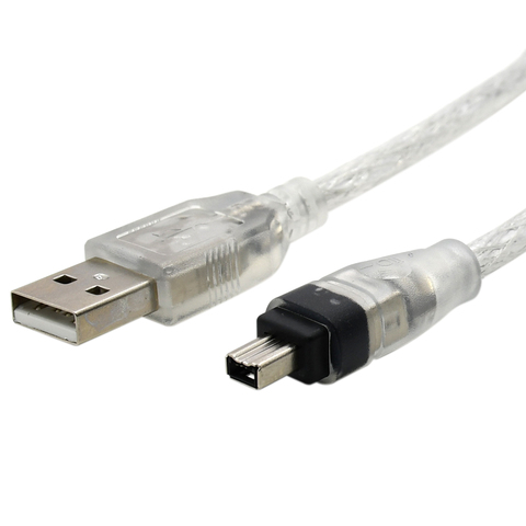 Câble adaptateur USB mâle vers Firewire IEEE 1394 4 broches mâle iLink pour SONY DCR-TRV75E DV 1M 3FT ► Photo 1/5