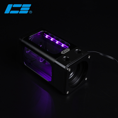 IceManCooler-DX 120, combinaison de réservoir noir ARGB pompe, réservoir de refroidisseur d'eau, + carte mère AURA prise en charge de 5V 3 broches, DX5 120 ► Photo 1/6